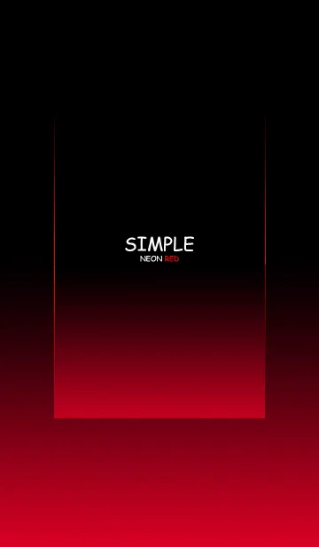 [LINE着せ替え] SIMPLE NEON REDの画像1