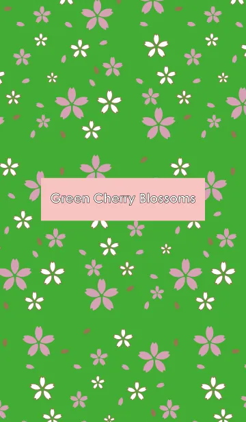 [LINE着せ替え] 緑色の桜の折り紙の画像1