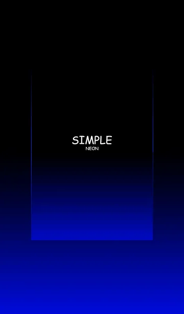 [LINE着せ替え] SIMPLE NEON BLUEの画像1