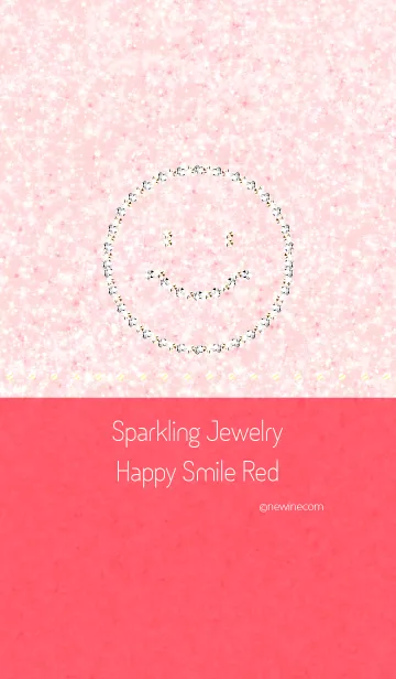 [LINE着せ替え] Sparkling Jewelry Happy Smile Redの画像1