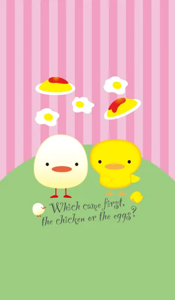 [LINE着せ替え] The chicken or the eggsの画像1