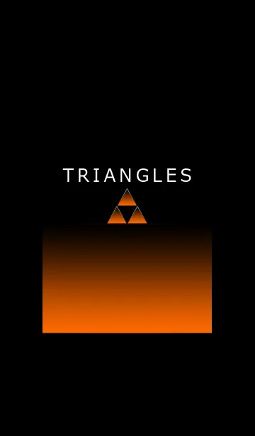 [LINE着せ替え] TRIANGLES ORANGE LIGHTの画像1