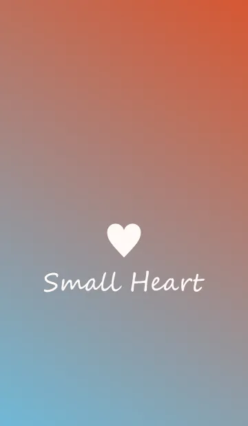 [LINE着せ替え] Small Heart *Blue+Orange*の画像1