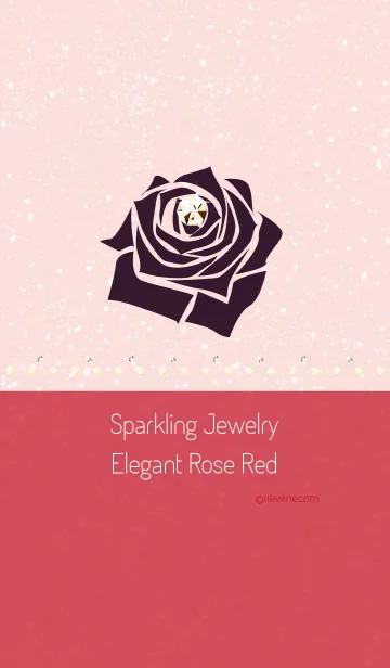[LINE着せ替え] Sparkling Jewelry Elegant Rose Redの画像1