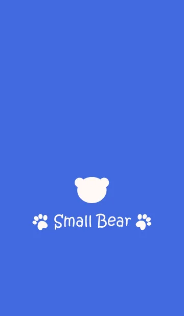 [LINE着せ替え] Small Bear *ROYAL BLUE*の画像1