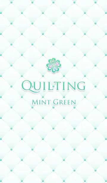 [LINE着せ替え] Quilting Mint Greenの画像1