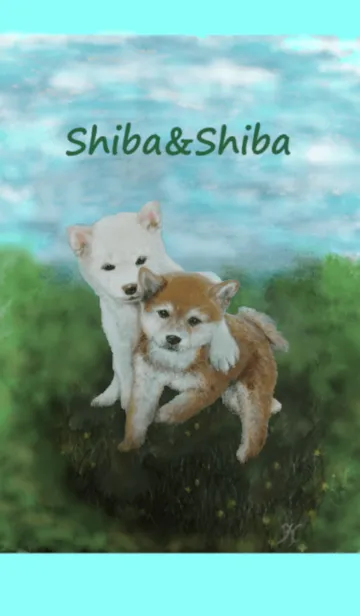 [LINE着せ替え] Shiba＆Shibaの画像1
