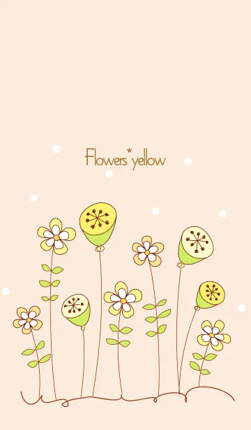 [LINE着せ替え] artwork_Flowers yellowの画像1