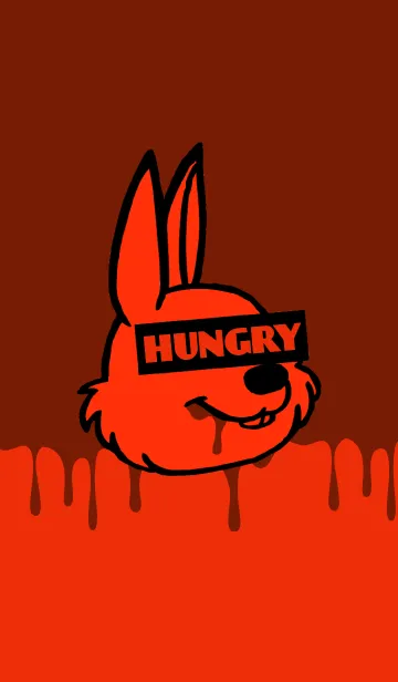 [LINE着せ替え] ハングリー ラビット ネオン 3の画像1