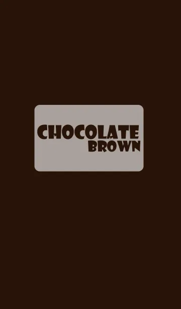 [LINE着せ替え] chocolate brown theme (jp)の画像1