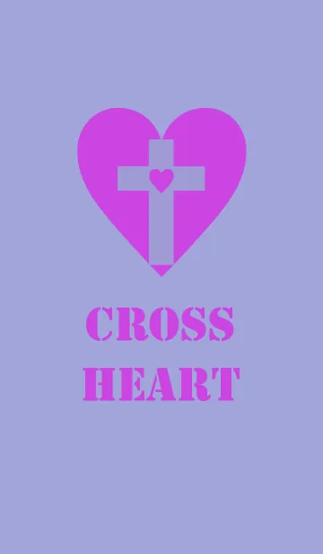 [LINE着せ替え] クロス ハート スタイル 04の画像1