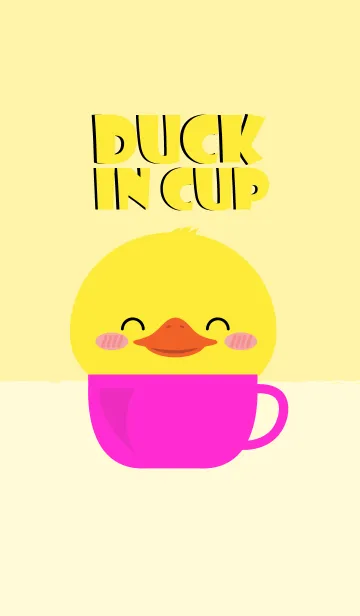 [LINE着せ替え] Duck in cup Theme (jp)の画像1