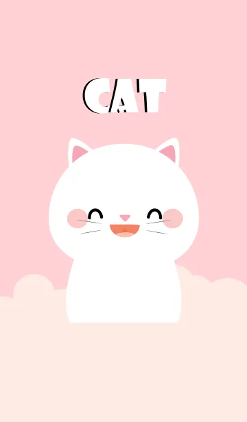 [LINE着せ替え] Petty White Cat Theme (jp)の画像1