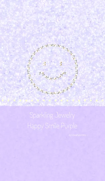 [LINE着せ替え] Sparkling Jewelry Happy Smile Purpleの画像1