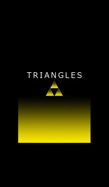[LINE着せ替え] TRIANGLES YELLOW LIGHTの画像1