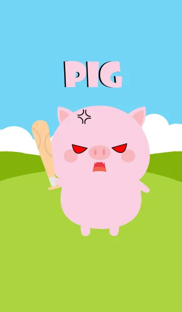 [LINE着せ替え] I Love Lovely Pink Pig Theme (jp)の画像1