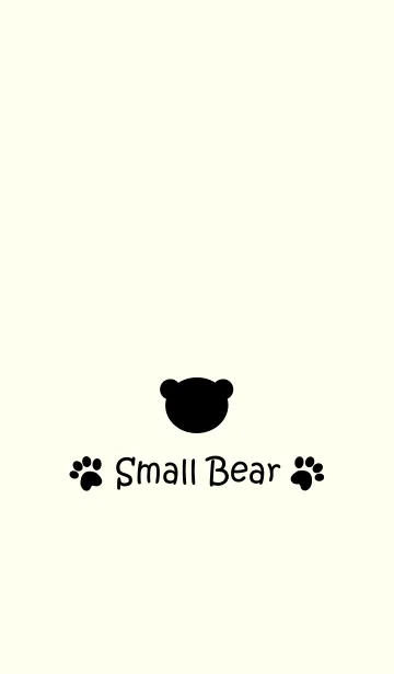 [LINE着せ替え] Small Bear *Black+Ivory*の画像1