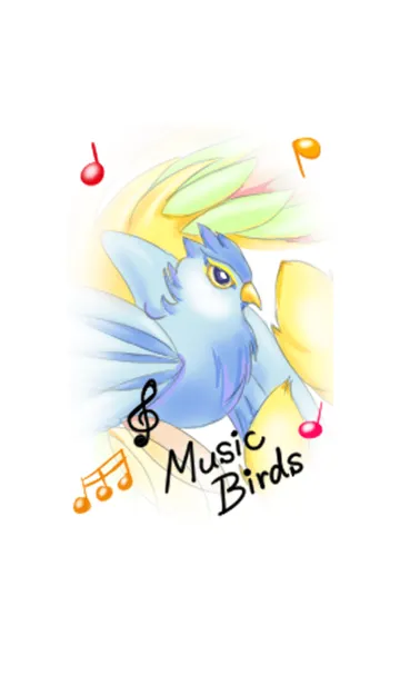 [LINE着せ替え] Music Birds -曲鳥- (JP)の画像1