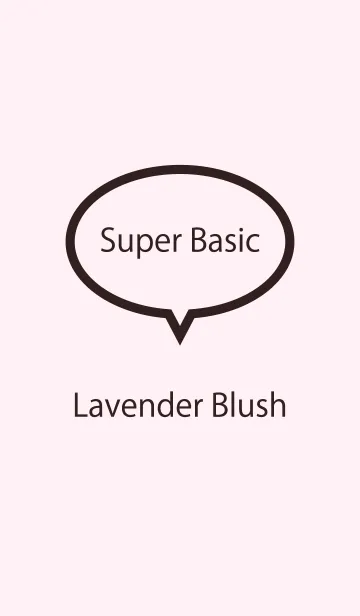 [LINE着せ替え] Super Basic Lavender Blushの画像1