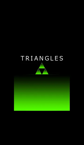 [LINE着せ替え] TRIANGLES LIME LIGHTの画像1