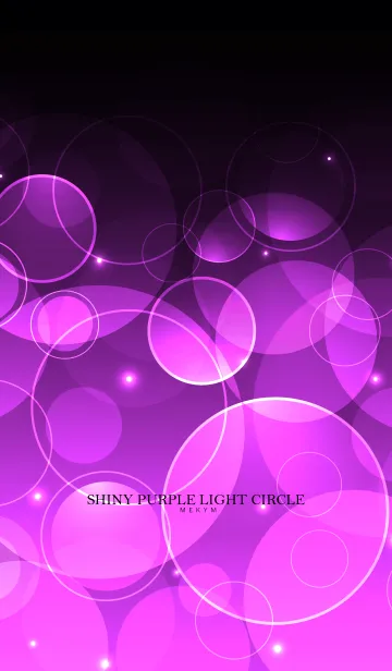 [LINE着せ替え] SHINY PURPLE LIGHT CIRCLEの画像1