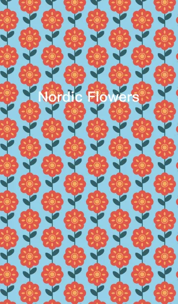 [LINE着せ替え] Nordic Flowersの画像1