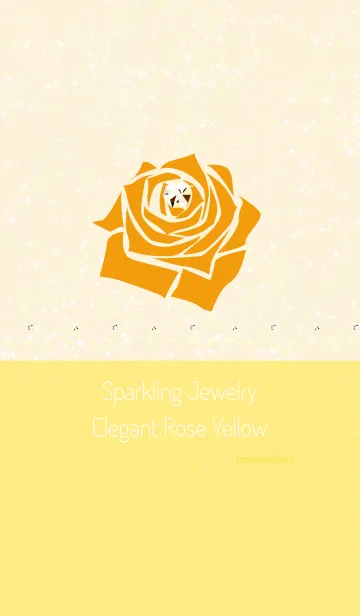 [LINE着せ替え] Sparkling Jewelry Elegant Rose Yellowの画像1