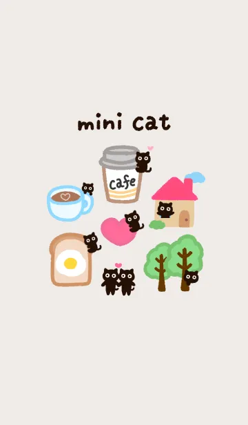 [LINE着せ替え] ミニねこの画像1