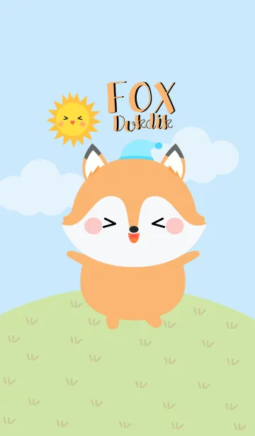 [LINE着せ替え] Lovely Fox Duk Dik Theme 2 (jp)の画像1