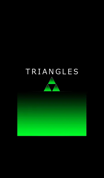 [LINE着せ替え] TRIANGLES GREEN LIGHTの画像1