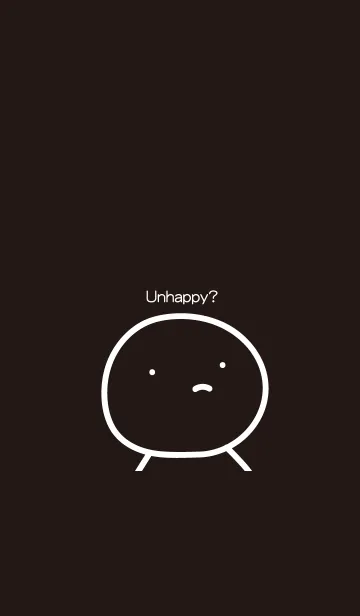 [LINE着せ替え] Unhappy？の画像1