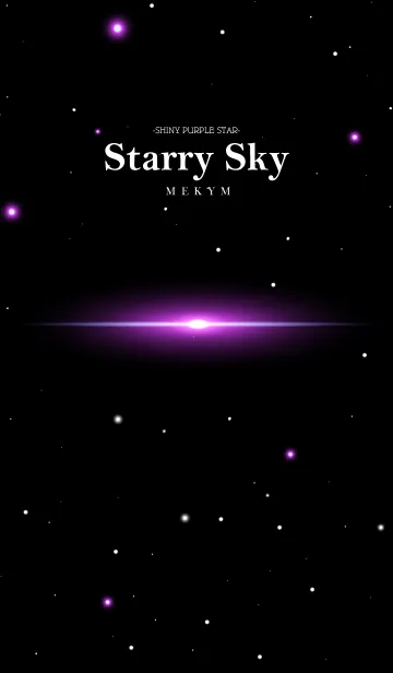 [LINE着せ替え] Starry Sky -SHINY PURPLE STAR-の画像1