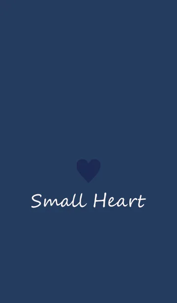 [LINE着せ替え] Small Heart *Navy+Navy*の画像1