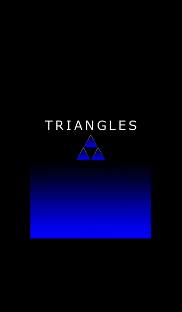 [LINE着せ替え] TRIANGLES BLUE LIGHTの画像1