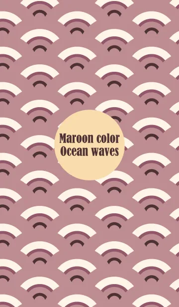 [LINE着せ替え] あずき色の海波の画像1