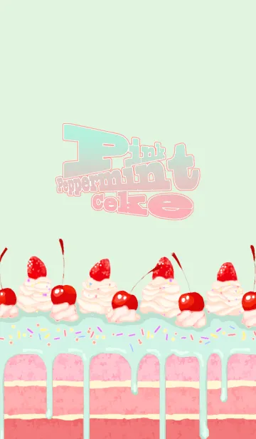 [LINE着せ替え] ピンク・ペパーミント・ケーキの画像1