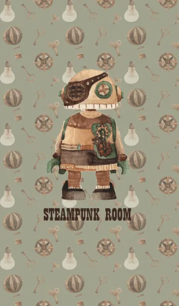[LINE着せ替え] Steampunk roomの画像1