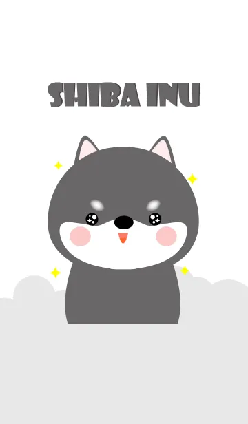 [LINE着せ替え] Petty Black Shiba Inu Theme (jp)の画像1