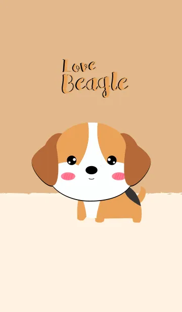 [LINE着せ替え] I Love Beagle Dog Theme (jp)の画像1