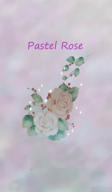 [LINE着せ替え] 花詩集～パステル ローズの画像1