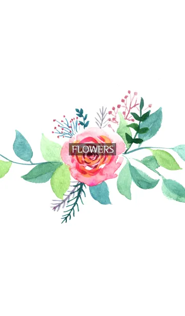 [LINE着せ替え] water color flowers_650の画像1