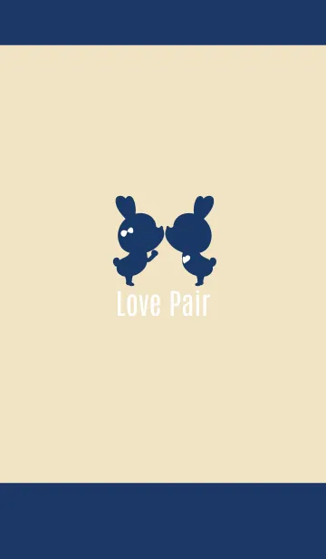 [LINE着せ替え] Love Pair Rabbitの画像1