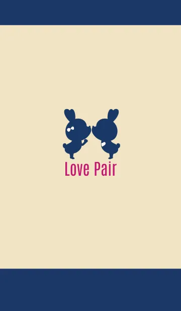 [LINE着せ替え] Love Pair Rabbit 2.の画像1