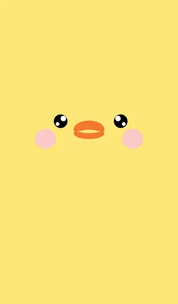 [LINE着せ替え] Simple Face Chick Theme (jp)の画像1