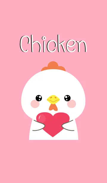 [LINE着せ替え] Simple Pretty White Chicken (jp)の画像1