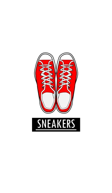 [LINE着せ替え] SNEAKERS-ホワイトの画像1