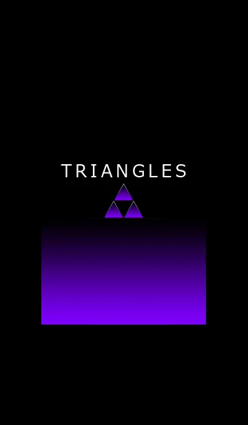 [LINE着せ替え] TRIANGLES PURPLE LIGHTの画像1