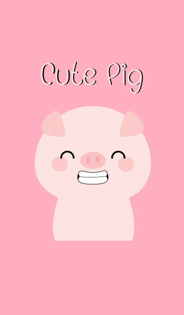 [LINE着せ替え] Cute Face Pig Theme (jp)の画像1