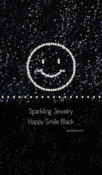 [LINE着せ替え] Sparkling Jewelry Happy Smile Blackの画像1