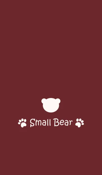 [LINE着せ替え] Small Bear *BORDEAUX*の画像1